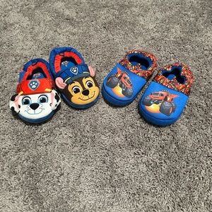 Kids Slippers Sz 9/10 - Paw Patrol & Blaze